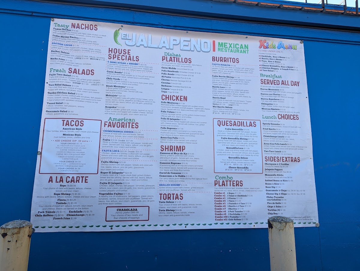 Menu El Jalapeño Mexican Restaurant-2