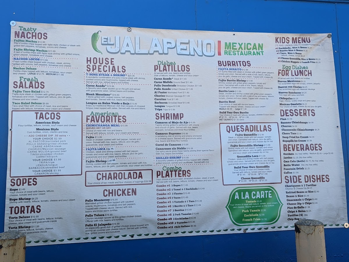 Menu El Jalapeño Mexican Restaurant-3
