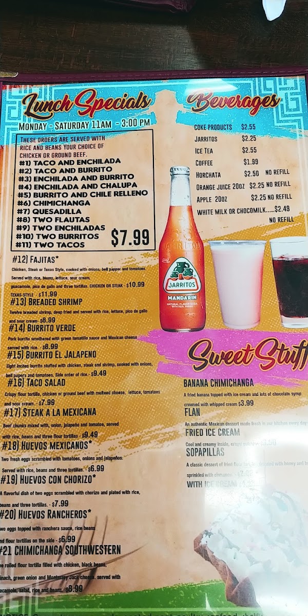 Menu El Jalapeño Mexican Restaurant-8